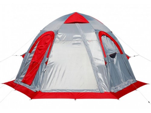 Палатка Лотос 5У серо-красная (легкий внутренний тент)